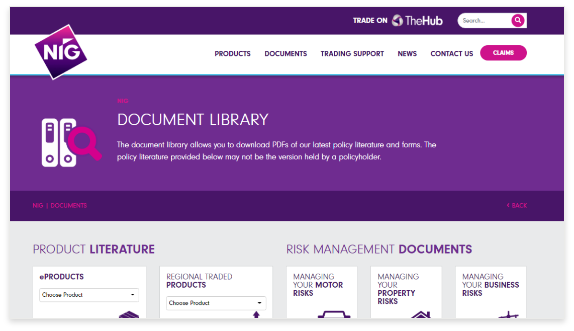 Document finder - NIG